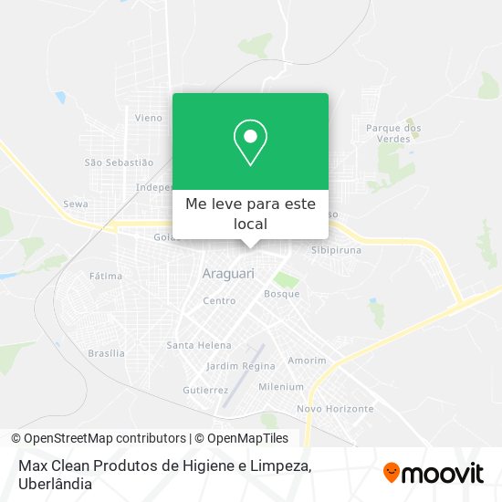 Max Clean Produtos de Higiene e Limpeza mapa