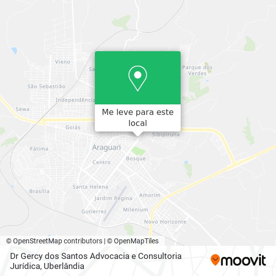 Dr Gercy dos Santos Advocacia e Consultoria Jurídica mapa