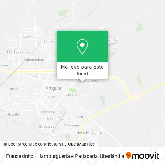 Francesinho - Hamburgueria e Petiscaria mapa