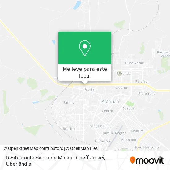 Restaurante Sabor de Minas - Cheff Juraci mapa