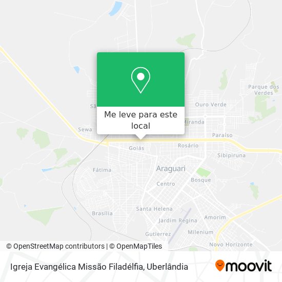 Igreja Evangélica Missão Filadélfia mapa