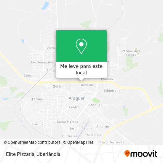 Elite Pizzaria mapa