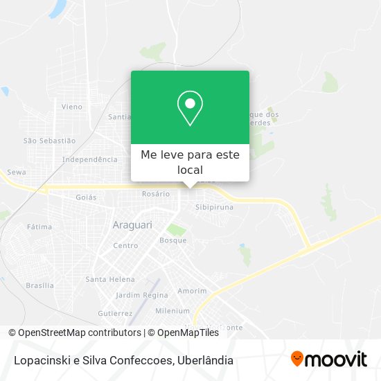 Lopacinski e Silva Confeccoes mapa