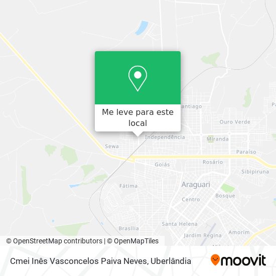 Cmei Inês Vasconcelos Paiva Neves mapa