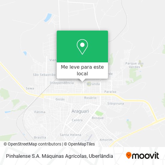 Pinhalense S.A. Máquinas Agrícolas mapa