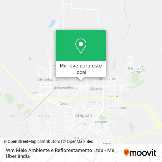 Wm Meio Ambiente e Reflorestamento Ltda - Me. mapa