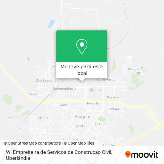 Wl Empreiteira de Servicos de Construcao Civil mapa