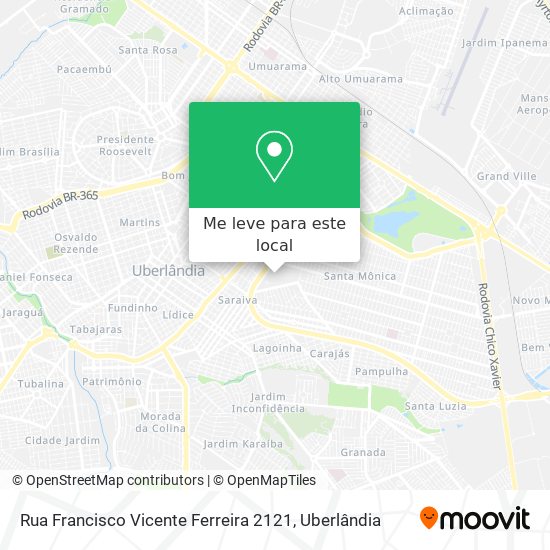 Rua Francisco Vicente Ferreira 2121 mapa