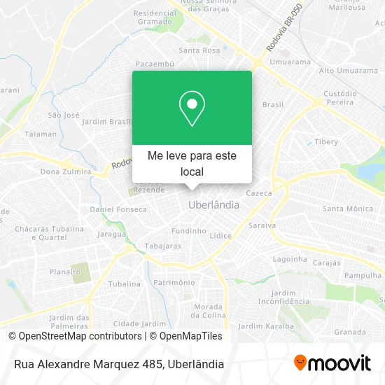 Rua Alexandre Marquez 485 mapa