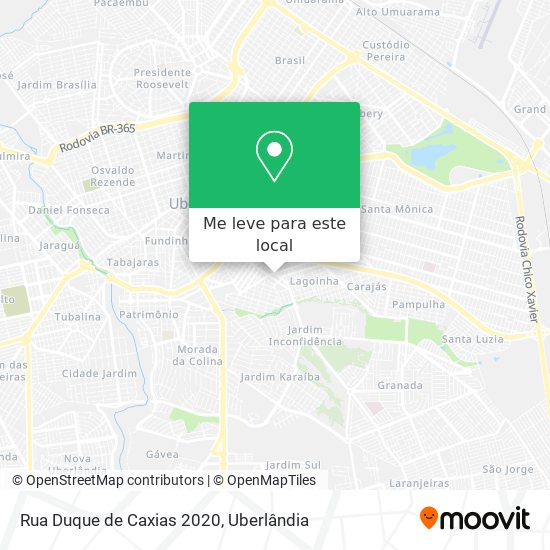 Rua Duque de Caxias 2020 mapa