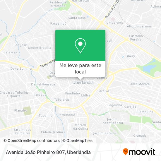 Avenida João Pinheiro 807 mapa