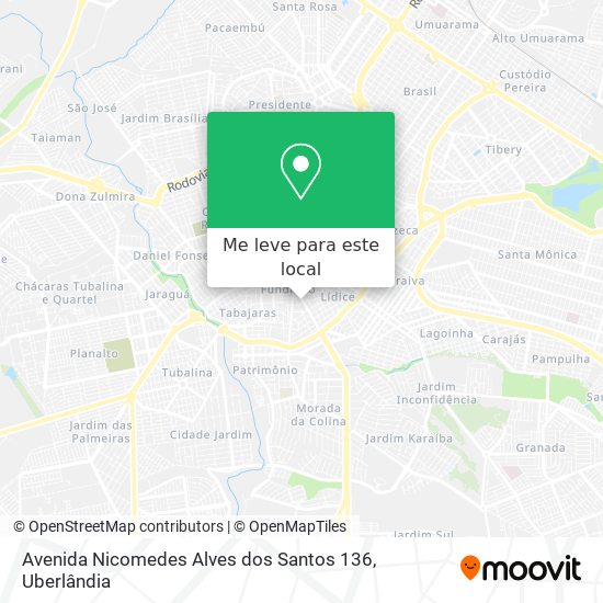 Avenida Nicomedes Alves dos Santos 136 mapa