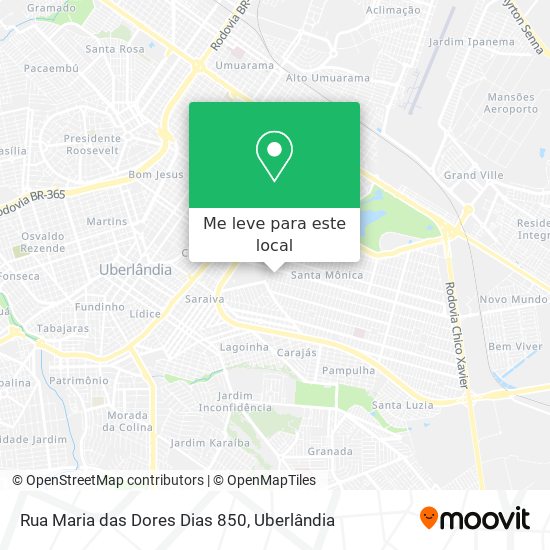 Rua Maria das Dores Dias 850 mapa