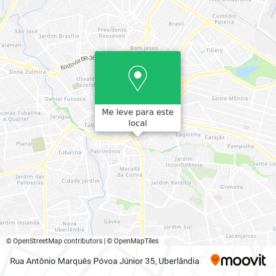 Rua Antônio Marquês Póvoa Júnior 35 mapa