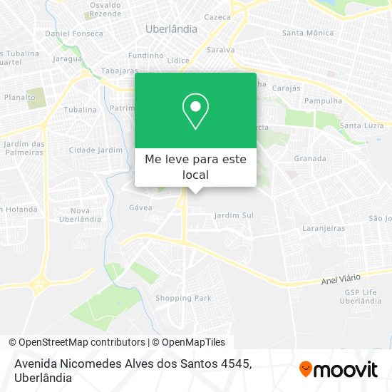 Avenida Nicomedes Alves dos Santos 4545 mapa