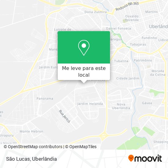 São Lucas mapa