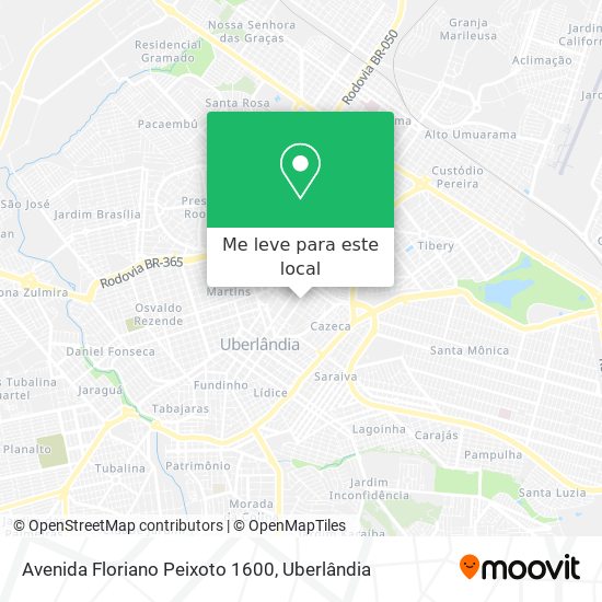 Avenida Floriano Peixoto 1600 mapa