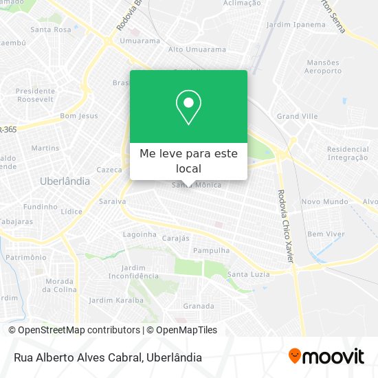 Rua Alberto Alves Cabral mapa