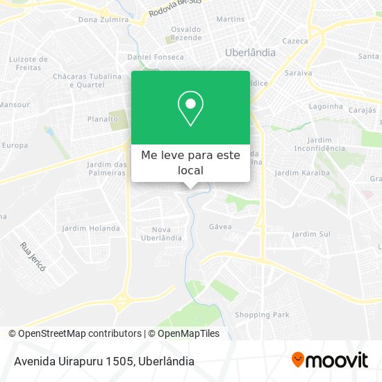 Avenida Uirapuru 1505 mapa