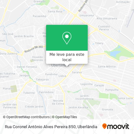 Rua Coronel Antônio Alves Pereira 850 mapa