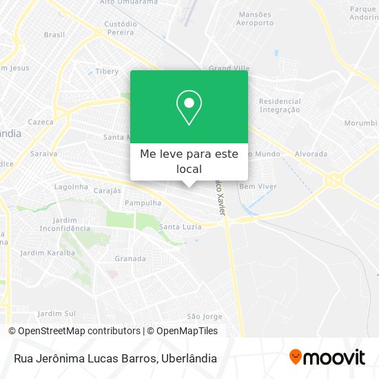 Rua Jerônima Lucas Barros mapa