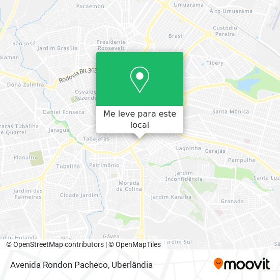 Avenida Rondon Pacheco mapa