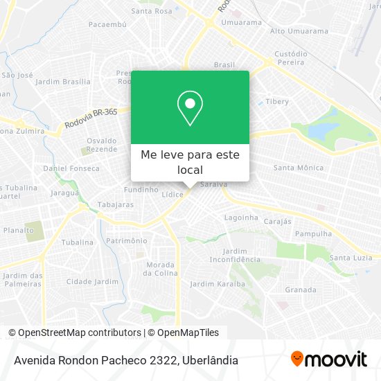 Avenida Rondon Pacheco 2322 mapa