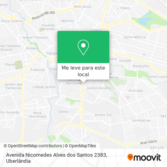 Avenida Nicomedes Alves dos Santos 2383 mapa