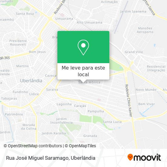 Rua José Miguel Saramago mapa