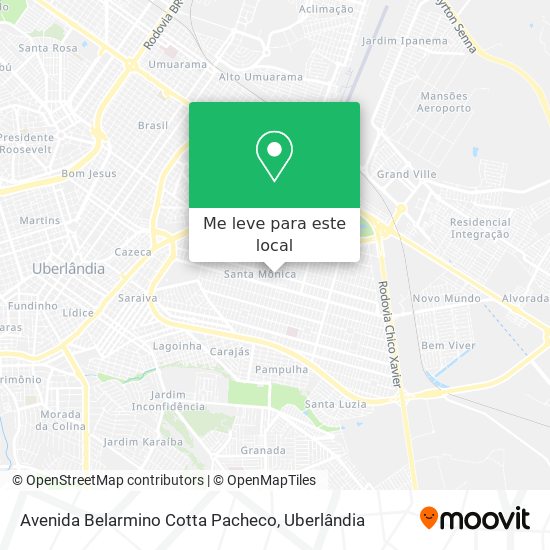Avenida Belarmino Cotta Pacheco mapa