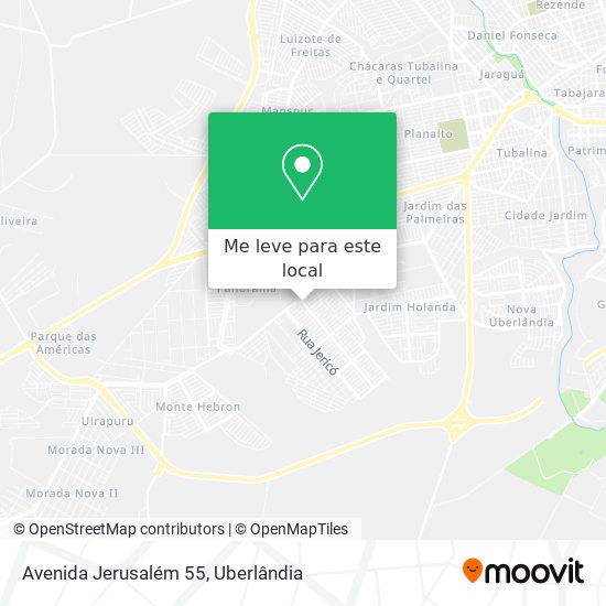 Avenida Jerusalém 55 mapa