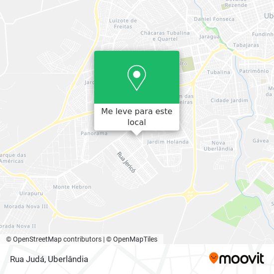 Rua Judá mapa