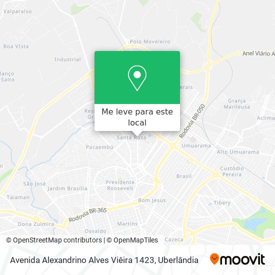 Avenida Alexandrino Alves Viêira 1423 mapa