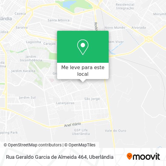 Rua Geraldo Garcia de Almeida 464 mapa