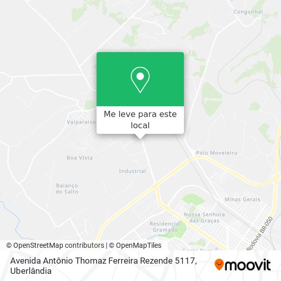 Avenida Antônio Thomaz Ferreira Rezende 5117 mapa