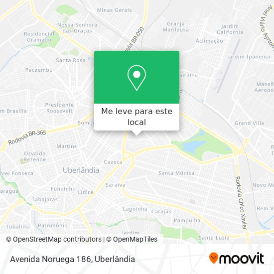 Avenida Noruega 186 mapa