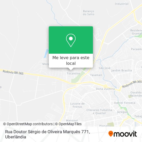 Rua Doutor Sérgio de Oliveira Marquês 771 mapa