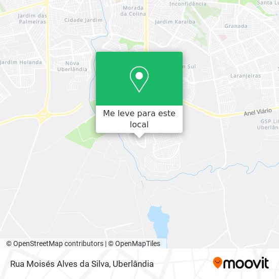 Rua Moisés Alves da Silva mapa