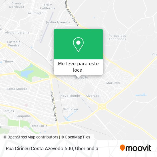 Rua Cirineu Costa Azevedo 500 mapa