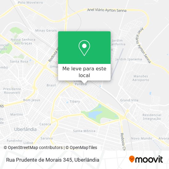 Rua Prudente de Morais 345 mapa