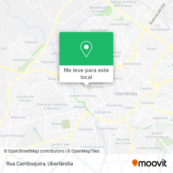 Rua Cambuquira mapa