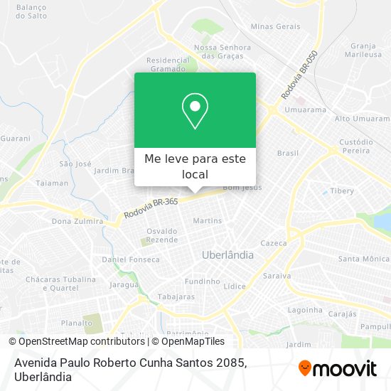 Avenida Paulo Roberto Cunha Santos 2085 mapa