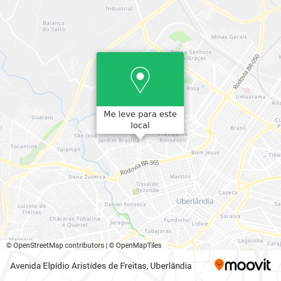 Avenida Elpídio Aristídes de Freitas mapa