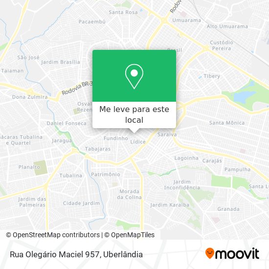 Rua Olegário Maciel 957 mapa