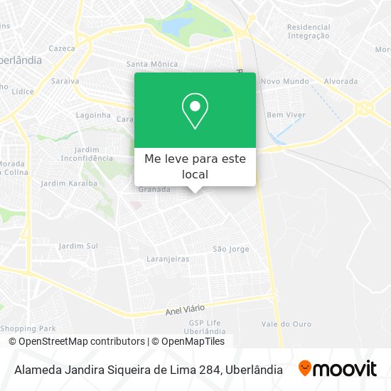 Alameda Jandira Siqueira de Lima 284 mapa