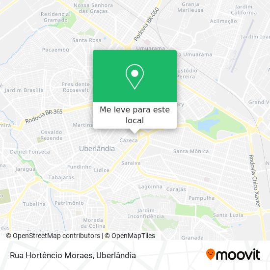 Rua Hortêncio Moraes mapa
