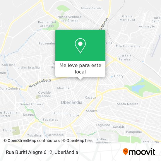 Rua Buriti Alegre 612 mapa