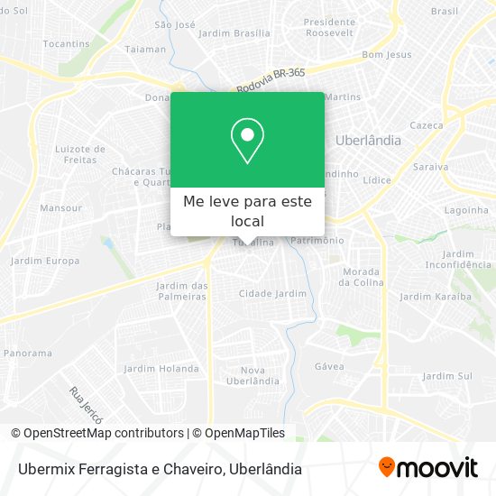 Ubermix Ferragista e Chaveiro mapa