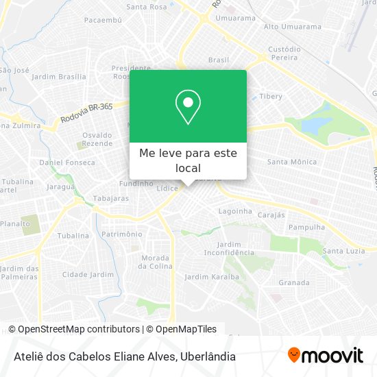 Ateliê dos Cabelos Eliane Alves mapa