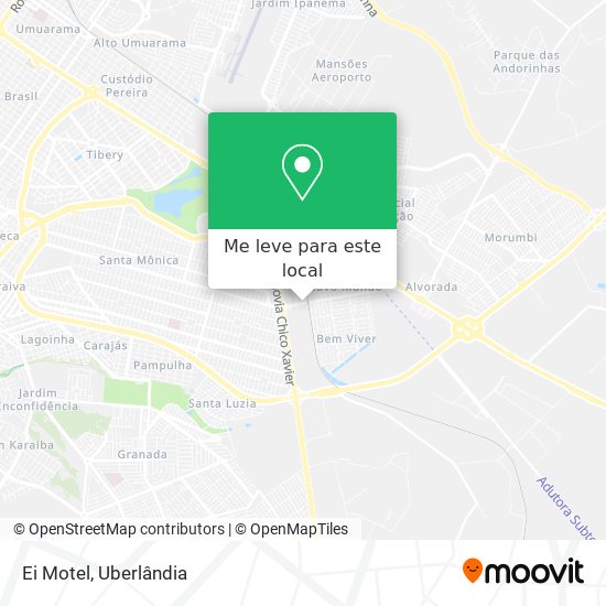 Ei Motel mapa